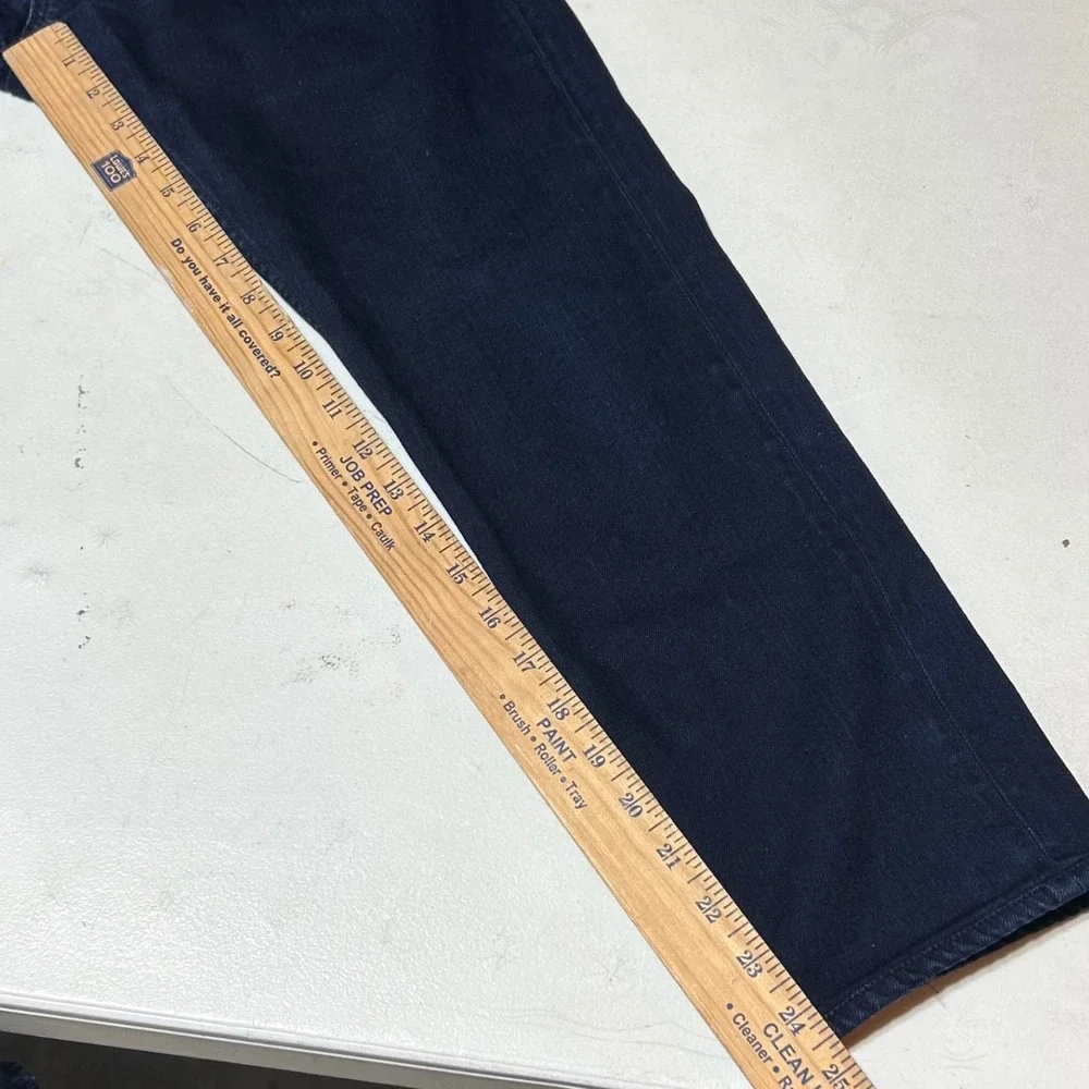 Ralph Lauren Purple Label Slim Fit Jeans Mens 32x24 Dark Indigo Blue Made Italy